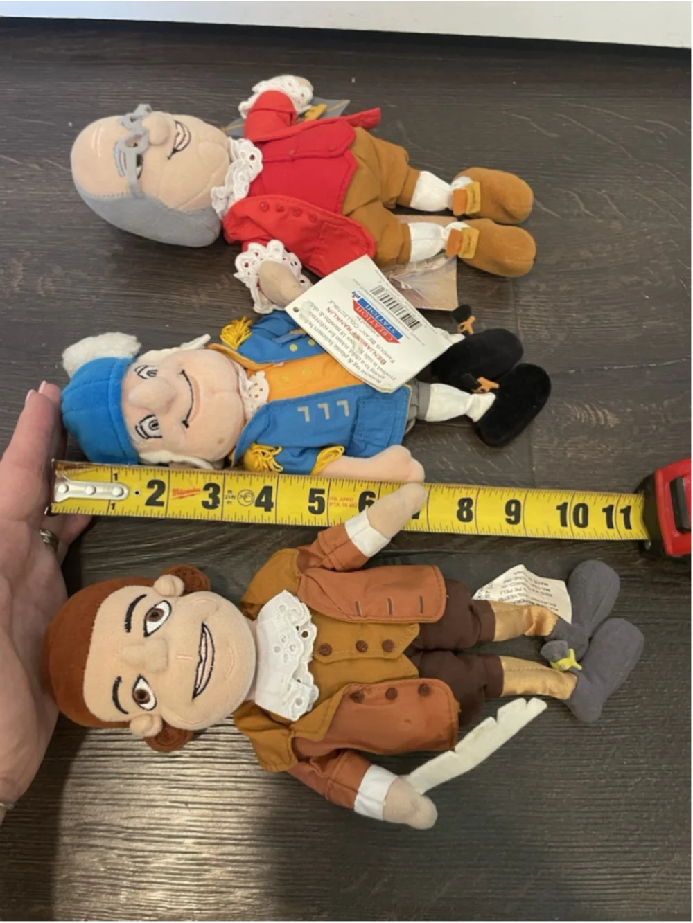 Washington, Franklin, Jefferson Be’an Historical Dolls Creation Station LOT OF 3